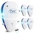 BENTENG Ultrasonic Pest Repeller 4 Pack,Powerful Mouse Repeller Plug in Pest Control,Ultrasonic Rat Repellent,Electronic Mosquito Repellent,Ideal for Mice,Mosquitoes,Moths, Ants Etc. (4 PACK)