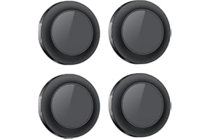 TAOBOSEC Air Traceur Tag-4 Piece, traqueur de Valise Compatible avec l'application Apple Where is APP (iOS Uniquement), détecteur de clés, de Bagages, de valises, de Portefeuilles, étanche IP67, Noir-4Pack