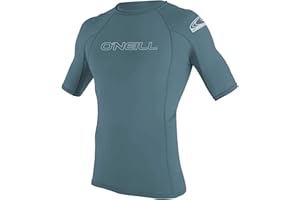 O'NEILL ONeill Wetsuits – Maglia da Muta da Uomo Basic Skins Crew Rash Vest, a Maniche Corte