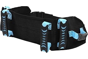 Lwuey Cinturón de Asistencia para Pacientes, Cómodo Traslado Tracción en Reduce Molestias Transferencia Dispositivo Marcha Seguridad Correa Portátil Ancianos Ayuda Movilidad Ajustable Enfermeras