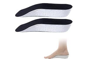SHPUJUN 2 Sole Ortopediche Sollevanti (Nero, 2,5 cm)