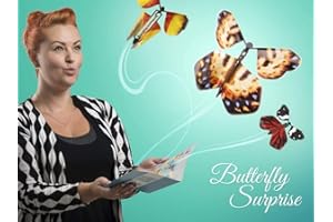 BUTTERFLY SURPRISE Magic Flying Butterfly. Wind up Butterfly. Flutter Card. Prank Butterfly. flying paper butterflies