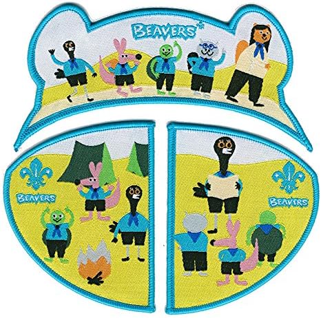 Beaver Scout 3 Part Fun Badge - Together Makes a Beaver Face