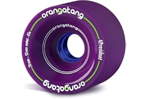 Orangatang 4 Ruedas President Cruising Longboard Skateboard de 70 mm (Juego de 4)