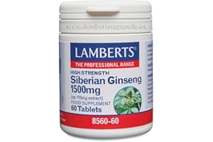 Lamberts Ginseng Siberiano 1500Mg, 60 Tabletas, 60 unidad, 1
