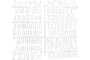 Securit WLB-SET-LA Kit lettres supplémentaires pour tableaux d'affichage en feutre, blanc