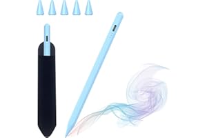 HZD Stylet iPad, Pencil iPad, Stylo pour iPad (2018-2025), Stylet Tablette iPad avec Chargement Rapide, Aspiration Magnétique, Compatible iPad 11 A16/10/9/8/7/6, Air 3/4/5/M2/M3, Mini 5/6, Pro 3/4/5/6/M4