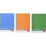 Pigna Colours - Quaderni a quadretti 5 mm, Colori assortiti, Formato A5 (15 x 21 cm), Confezione di 10