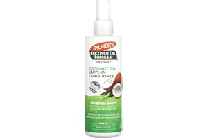 SHOPEASE Palmer’s Coconut Oil Leave‑In Conditioner 250 ml – Moisture Boost, Detangling Spray for Dry, Damaged & Colour‑Treated Hair – Frizz Control, Sulfate‑Free, Natural Tahitian Monoi & Vitamin E.