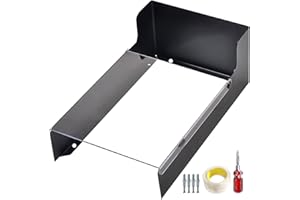 ZYLEDW Cubierta De Lluvia para Timbre, chapa laminada en frío Parasol De Metal Exterior Impermeable para CáMara De Video, tapa abatible Cerradura De Puerta, BotóN De Puerta Y Timbre De Puerta, -240x145mm