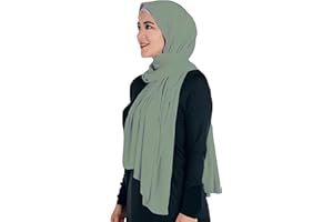 Lina & Lily Maxi Hijab Jersey Premium, Kopftuch Schal Turban für Muslimische Frauen