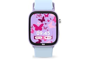 ICE-WATCH - Ice Smart Junior 3.0 Find My - Montre connectée géolocalisable pour Enfant avec Bracelet en Silicone (1.75 Pouces) - Compatible Find My, sans abonnement et sans Carte SIM