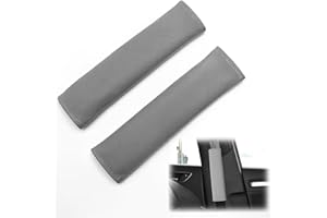 MEXRUMI 1 Pare Almohadillas Para Cinturón De Seguridad，Almohadilla Cinturon Coche，Protector Cinturon Seguridad Infantil，Para Cinturón De Seguridad Soporte De La Cabeza Proteja Hombro（Gris）