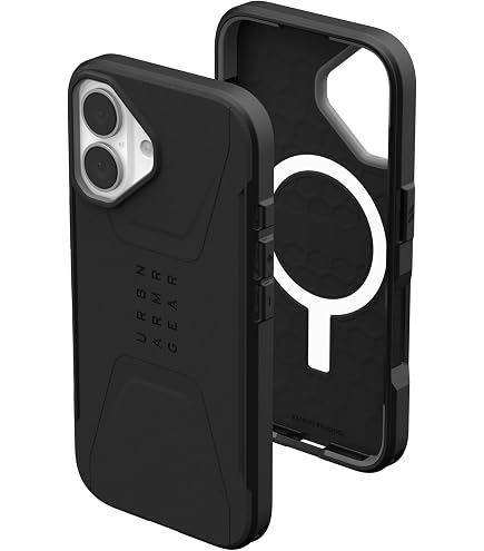 URBAN ARMOR GEAR UAG Case [Updated Ver] Compatible with iPhone 15 Pro Case 6.1 Metropolis LT Kevlar Black Built-in Magnet Compatible with MagSafe Charging Rugged Military Grade Protective Cover