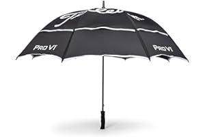 Titleist StaDry - Paraguas de doble dosel, negro/blanco