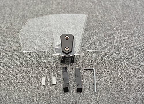 Motorcycle Risen Transparent Windshield Air Deflector Bracket Set Screen Protector Adjustment Lockable for BMW S1000XR F800GS Universal