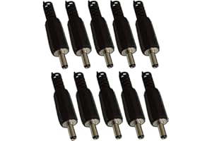 Aerzetix - 10x Spina maschio connettore Jack adattatore presa di alimentazione - dritta DC 3.4/1.3 mm - da saldare - C42265