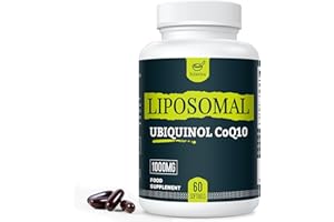SOLAVICA Liposomal Ubiquinol Vegan CoQ10 1000 mg, The Active Form of CoQ10, User-Friendly Formula, Easy to Absorb, Designed for Various Lifestyles, 60 Softgels, Pack of 1