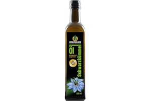 Kräuterland Schwarzkümmelöl 500ml ungefiltert kaltgepresst direkt vom Hersteller - mühlenfrisch - original Nigella sativa