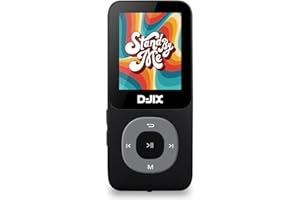 D-JIX Lecteur MP4 - M400 - USB Type-C - Carte SD Jusqu’à 32g de Stockage - Bluethooth - Dictaphone Micro intégré - Lecteur eBook (TXT) - Ecran 1,8'' TFT