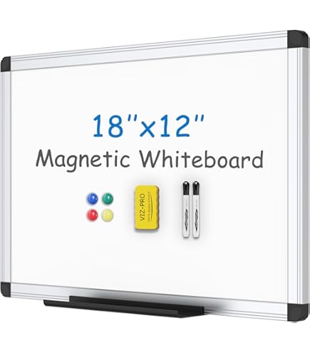 20x14 Inch Magnetic Whiteboard - Dry Erase Board With Markers For Home & Office