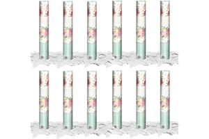 OH YEAH - 12 Uds Cañón Confeti Boda 30 cm - Cañones de Confeti Mariposas - Bodas - Papel Biodegradable - Celebraciones - Decoración Eventos - Gran Potencia de Alcance - Para Interiores y Exteriores