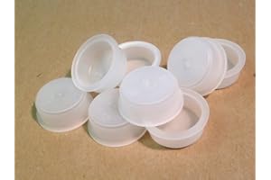 WERTH-METALL 22,5 mm LDPE Stopfen, Kunststoff, Schutzstopfen, Blindstopfen, Weiß, Abdeckstopfen (Rohrstopfen), verschiedene Mengen verfügbar (50)