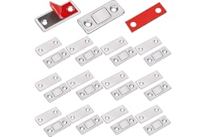 Ultra Delgado Iman Puerta Armario Jiayi 12 Piezas Tarea Pesada Magnetico Pestillo Fuerte Metal Imán Cierre Para Cocina Alacena Puerta Cerraduras Cajón Clausura Guardarropa Clausura