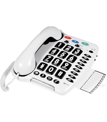 VTech SN5307 Amplified Photo Dial Handset - Big Button Phone For Seniors With Hearing Assistance