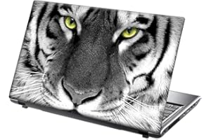 15.6 INCH TAYLORHE SKINS TaylorHe - Calcomanías de vinilo coloridas de 13 a 14 pulgadas con patrón para portátil (34 cm x 23,5 cm) piel de tigre cara animal salvaje