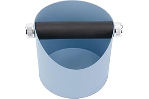 BUACHOIS Boîte à Marc de Café en Métal, Poubelle à Marc de Café, Boite à Café Knock Box, Boîte à Frapper pour Marc de Café, Support de Seau à Marc de Café pour Café, Cantine, Récupérateur Marc de Café (Bleu)