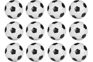 Dragon Eight Table Soccer Foosballs Replacement balls Mini Black and White 36mm Official Foosball 12 Pack