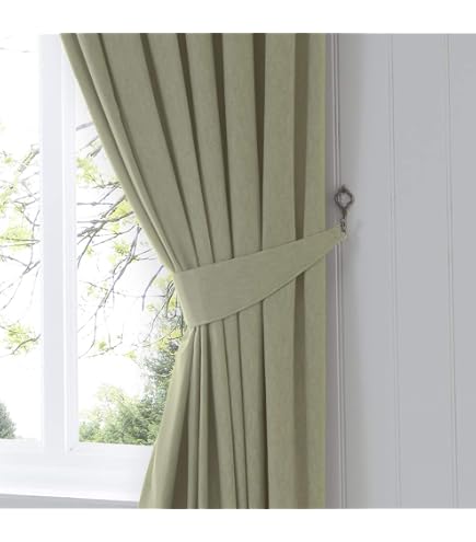 Paire D'embrasses Pour Rideaux Fusion Dijon - Anthracite - Tissu 60% Polyester 40% Coton - 9