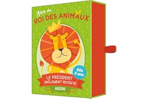 Editions AUZOU - Jeu Du Roi des Animaux - Le President Drolement Revisite 1 x Jeux de Cartes