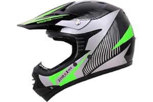 Zorax Green S (49-50cm) ZOR-X19 KIDS Children MOTOCROSS HELMET Dirt Bike Motorbike Motorcycle Helmet ECE 2206