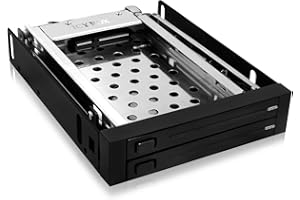 Icy Box IB-2226StS ramka wymienna do 2 x 2,5" (6,35 cm) SSD/HDD do 1 x 3,5" wnęki, HotSwap, aluminium/tworzywo sztuczne (czarna)