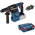 Bosch Professional 18V System GBH 18V-26 F cordless rotary hammer (excluding batteries and charger, incl. auxiliary handle, depth stop, machine cloth, SDS plus quick-change chuck, in L-BOXX)