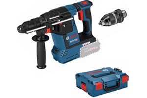Bosch Professional 18V System perforateur sans-fil GBH 18V-26 F (avec poignée auxiliaire, butée de profondeur, chiffon, mandrin interchangeable SDS plus, L-BOXX)