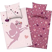 Aminata kids Ruimte beddengoed 135 x 200 cm, ruimtemotief, omkeerbaar