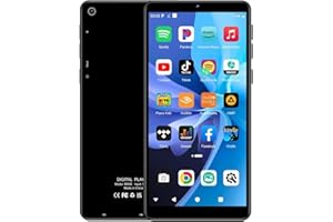 DIOFOX Lettore MP3 da 5,5 pollici con fotocamera, lettore MP3 con Bluetooth e WiFi, lettore MP3 Android da 80GB con Spotify, lettore MP4 con Amazon Music, Audible, Deezer, lettore musicale digitale