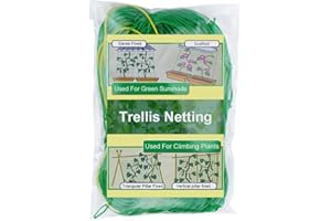 Zivisk 4 Pièces Filet a Ramer Filets pour Jardin Tuteur pour Plantes Grimpantes, Concombres, Tomates, Tomate Cerise, Petits Pois, Vigne - 0,9 x 1,8 m