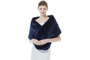 BEAUTELICATE Chal Estola de Pelo Mujer Boleros para Invierno Fiesta Novia Bodas