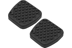 BIAREN 2x Brake And Clutch Pedal Pads Rubber Covers For Honda Civic Accord CR-V Jazz Acura FR-V Legend Prelude 46545SA5000 (Manual Vehicles)
