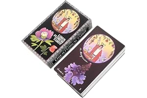 OCDSLYGB Tarot Cards With Guide Book, 78 Pieces Of LIBER Tarot Cards Deck Fortune Telling Game For Beginners And Expert Readers Classic Tarot Deck Size 12cm x 7cm (TDD1197)