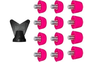 MagiDeal 12x chaussures de Football pointes chaussures de Football pointes gazon confortable remplacement pointes chaussures de piste accessoires pour baskets