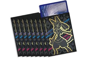 ‎BB-TOY-TRADES Elite Top Trainer Box Sleeves Hüllen Matt für Karten, Kartenhüllen Packung mit 65 Stück, für Sammelkarten Spiele mit BB-Toy-Trades Versandschutz (Lucario)