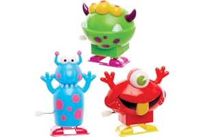 Baker Ross FX447 Giocattoli a Molla Mostro - Set di 3, Giocattoli per Bambini