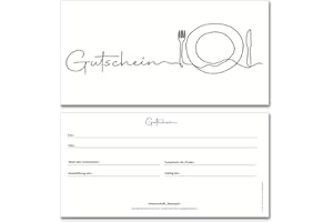 ‎FRANK PAPERMAN Frank Paperman® | 60x Gutschein für Kunden | Gastronomie | Gutschein Restaurant als Geschenkkarten | Gutschein Vordruck | DIN Lang