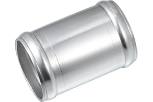 A ABSOPRO Adaptateur De Tuyau De Jonction Pour Adaptateur Universel De Voiture 51Mm 2,01" Od 76Mm 2,99" En Alliage D'Aluminium Argenté