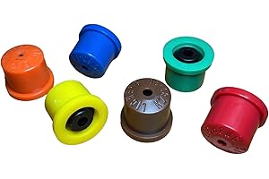 GENERIC Hollow Cone Spraying Nozzles for Knapsack Sprayer - Hand Lance - Spraying Booms, 6 Nozzles, Green